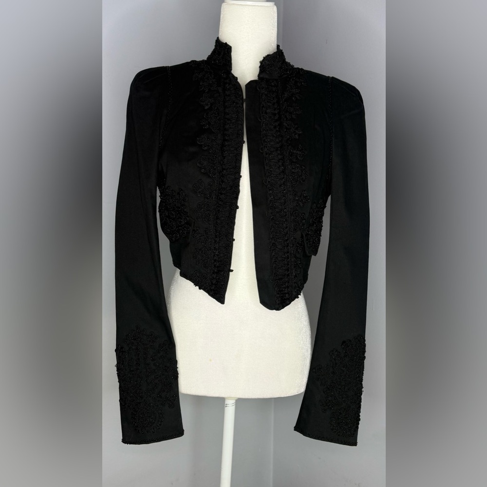 Bebe Black Cropped Jacket NWT - image 6